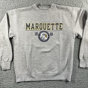 Marquette University Gear For Sports Crewneck Sweatshirt Adult Medium Gray 1881